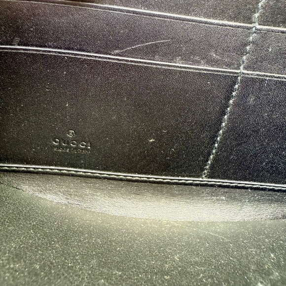 🖤 Gucci GG Guccissima Black Leather Zip-Around Wallet (Authenticated)‎ - Picture 9 of 11